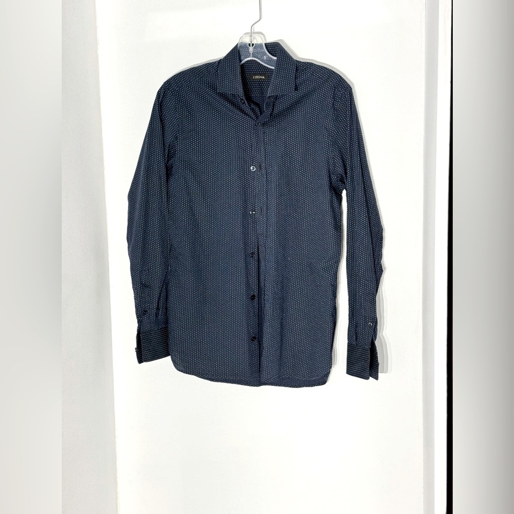 Z Zegna 100% cotton dress shirt 15
